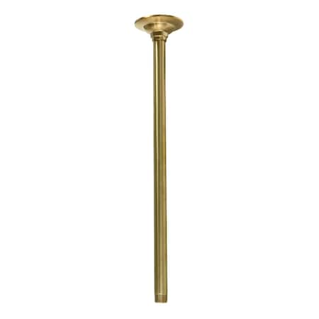 Showerscape K217A7 17-Inch Rain Drop Shower Arm, Brushed Brass K217A7